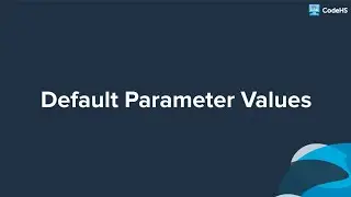 Default Parameter Values