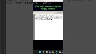 ZSH ‘seq’ Command vs Python ‘range()’ Function