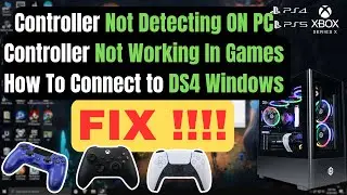 Controller Not Working On PC FIX & How To Connect Controller To DS4Windows 