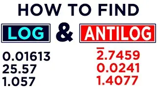 How to find log and Antilog of any number by using Table | #log #antilog  #logarithm #Mospor