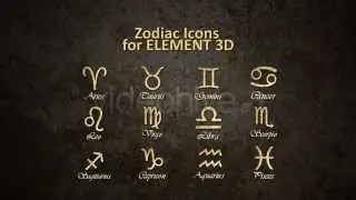 After Effects Template Free_Zodiac Icons
