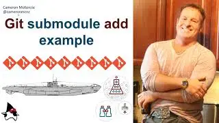 The git submodule add example