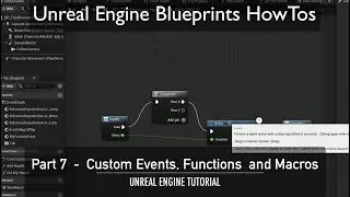 Unreal Engine Blueprints HowTos Part 7 (last) -  Custom Events, Functions  and Macros