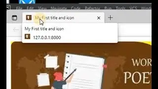 Adding Icon and title of a webpage in django website