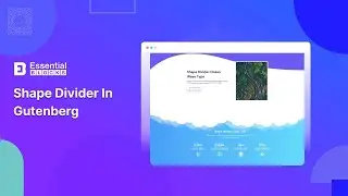 How To Add Shape Divider In Your Gutenberg Website