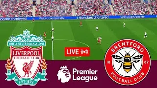 [LIVE] Liverpool vs Brentford Premier League 24/25 Full Match - Video Game Simulation