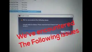 We've Encountered The Following Issues Problem Solved