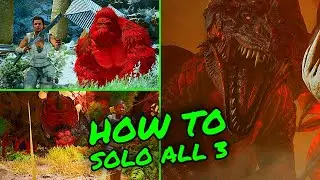 How To SOLO ALL 3 Of Ark Survival Ascended Bosses!!! Dragon Megapithicus and Broodmother