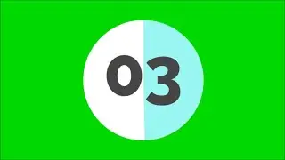 Green Screen Count Down_Ticktock Button_Circle Rotation Elements_Black Title or Naming Banner_Free