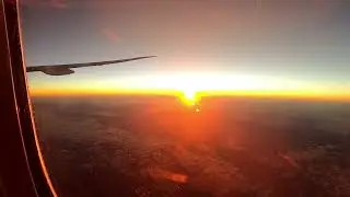 Sunset Over Texas Clouds with Music. Relaxing and Serene.