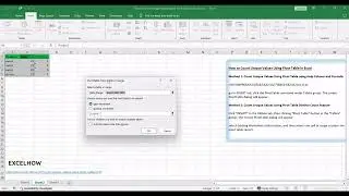 How to Count Unique Values Using Pivot Table in Excel