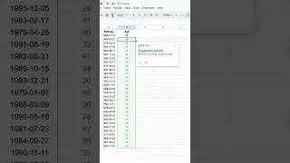 How to count age in Google Sheets?  #googlesheets #exceltips #excelspreadsheettips #googleexcel