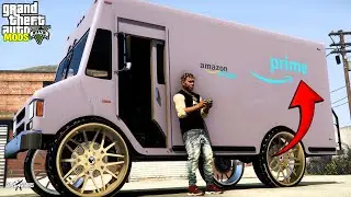 I'm Making REAL Money Delivering for Amazon in GTA 5! (MODS)
