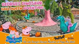 George's Dinosaur Adventure Ride | Halloween at PEPPA PIG WORLD (Oct 2024) [4K]