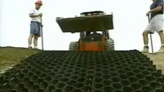 Infill Being Placed in the GEOWEB® Geocell System