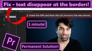 Why does my text disappear at the borders in Premiere Pro - permanent solution