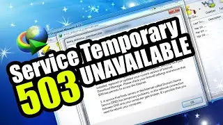 Internet Download Manager | IDM HTTPS 503 Error - Service Temporary Unavailable (Hindi)