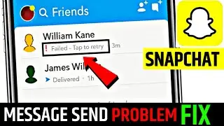 Snapchat message sending problem solve || Snapchat message not sending problem fix 2024