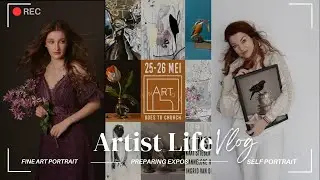 Artist life: Delivering art, Exhibition Prep, Studio Makeover & Fine Art Portraits