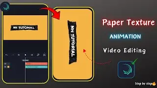 🔥 Trending Text Animation in Alight Motion – Easy & Pro-Level Effects||Paper texture animation 🔥💥