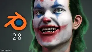 Blender 2.8 sculpting. All brushes in Blender. Wacom Cintiq 16 settings for Blender 2.8 by Artalasky