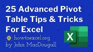 ☑️ Top 25 Advanced Pivot Table Tips & Tricks For Microsoft Excel