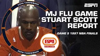 FROM THE VAULT: Stuart Scott reporting on Michael Jordans flu game ⏮️ | ESPN Throwback