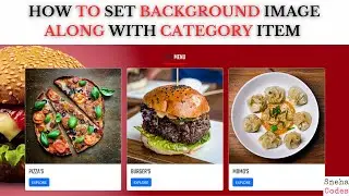 How to Set Background Image Along With Category Item Using Bootstrap, CSS and HTML | Part -5