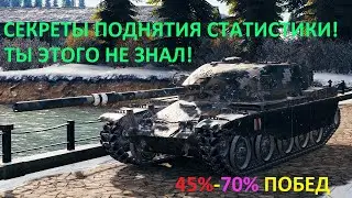 КАК ПОДНЯТЬ СТАТИСТИКУ  В World of Tanks? | После просмотра ты станешь играть лучше|