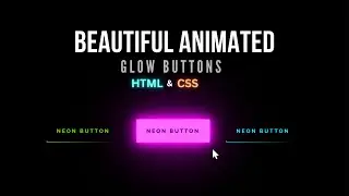 How to create an Animated Glowing Buttons 