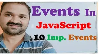 Events in JavaScript || JavaScript Tutorial for Beginners