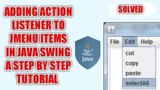 Add ActionListener to JMenu Items | Add Click Event to menu items in java