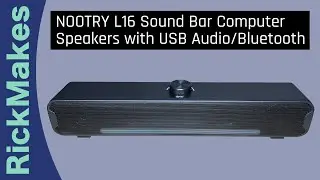 NOOTRY L16 Sound Bar Computer Speakers with USB Audio/Bluetooth