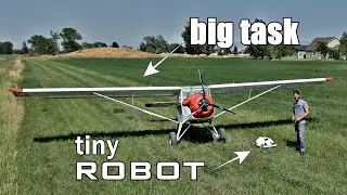 Can This tiny Robot MOW our Runway!?