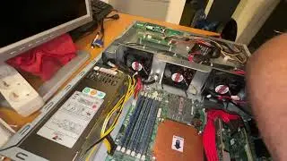 New fans for the rebuilt NAS in Dr. Plurings Computer Laboratorium.