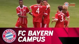 First match at the FC Bayern Campus ⚽