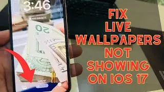 How to fix live wallpaper not showing on iPhone iOS 17 update !! Fix iOS 17 live wallpaper not work