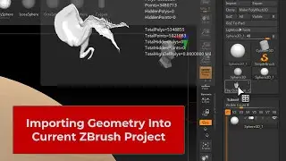 How to Import Geometry Into a Current ZBrush Project