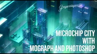 Cinema 4D - ASKGSG - Creating a Microchip City with Mograph and Photoshop