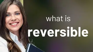 Reversible • what is REVERSIBLE definition