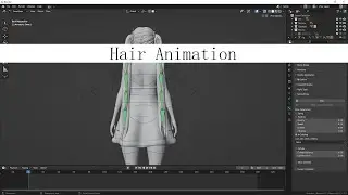 Hair Animation in Blender Part 2 - Tutorial