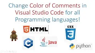 Change Color of Comments in Visual Studio Code for All Programming Languages