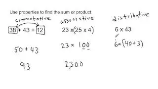 Lesson 1.3: Properties of Addition and Multiplication