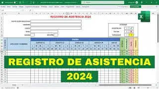 ✅REGISTRO DE ASISTENCIA MAYO 2024 (Plantilla)