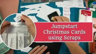 Jumpstart Christmas Cards using Scraps
