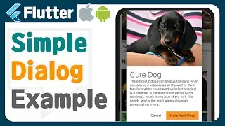 Flutter - Make Main screen (2)  Simple Dialog, Alert View example, tutorial