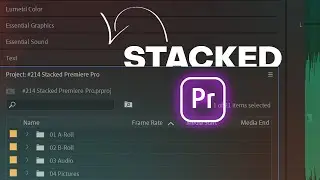 This STACKED Workspace should be the default in Premiere Pro!