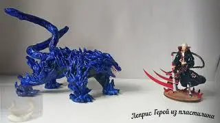 Аниме фигурки из пластилина-Как слепить Хидан из Наруто