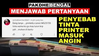 BEBERAPA PENYEBAB TINTA PRINTER MASUK ANGIN TURUN DAN TIDAK MAU MASUK KE CARTRIDGE