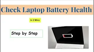 How to check Laptop battery Health | Dell latitude 3420, 3410 | HINDI